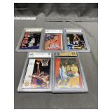 5 Graded Basketball Cards - Kevin Garnett