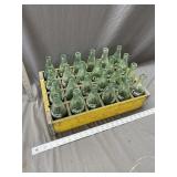 Vintage Coke Crate and Bottles
