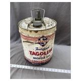 Skelly Fortified Tagolene Motor Oil gas can