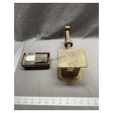 Vintage Triner Scale & Cast Iron Flower Frog