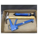 Hammer, Caulk Gun, Air Pump