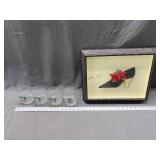 4 Turkey Glasses, Shadow Box wall art
