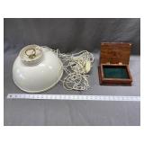 Hanging light, jewelry box