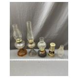 Assorted oil lamps