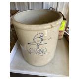 6 gallon crock with chips and cracks