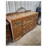 3 drawer, 2 door dresser l-60", w-19", h-48"