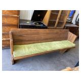 Church pew l-79", w-23" , h-33"