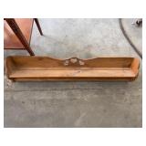 48" Wood Shelf for Plates