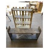 2 Wood Shelving Units