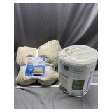 Queen Foam Topper & Micro fiber Queen Quilt