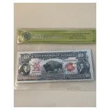 $10 Silver Banknote Bill, 99999999, Buyer to Deter