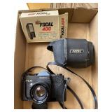 Focal TLR Vintage Camera, Flash, & Case