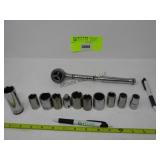 1/2" Craftsman Ratchet and Sockets