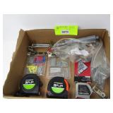 Tapes measures and miscellaneous items