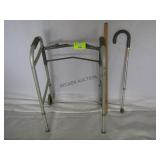 Walker and Cane
