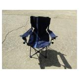Navy Blue Folding Chair