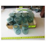 Blue Mason Jars
