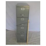 Blue 4 Drawer Filing Cabinet