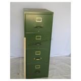 Green 4 Drawer Filing Cabinet