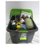 Knitting Kit and Various Colored Yarn
