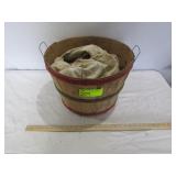 18" Round Wood Fruit Basket