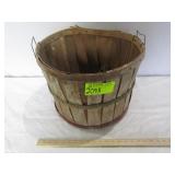 17" Round Wood Fruit Basket