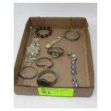 various bracelets and watches
