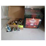 Christmas Figurines and Carousel