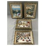 (4) Pauline Paquin prints, Impressions 5.25" x 7"