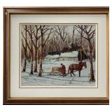 Tremblay oil on canvas 20" x 24" Huile sur toile