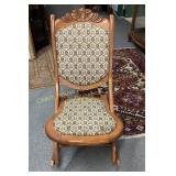 Upholstered rocking chair, Fauteuil ï¿½ bascule