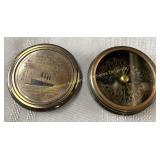 Brass compass commemorating the Titanic