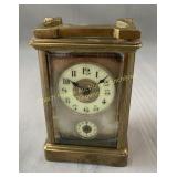 Brass carriage clock, Horloge de carrosse en
