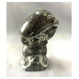 Adamie inuit sculpture inuite, 3" x 6" H