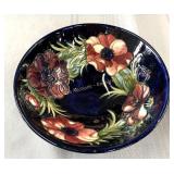 Moorcroft Anemone bowl, bol, 4" H x 8.5" dia.