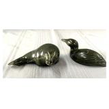 (2) Inuit sculptures inuites, 5" L