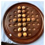 Solitaire board game, Jeu de solitaire, 13" dia.