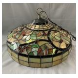Tiffany style hanging lamp, Lampe suspendue de