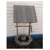 Wood Wishing Well