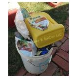 Bucket of Lawn & Garden Items