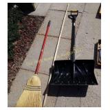 Broom & Snow Shovel