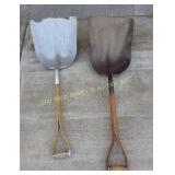 (2) Scoop Shovels