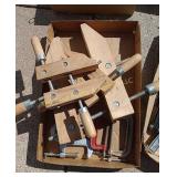 Box of Wood Clamps