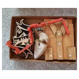 Box of Wood Items