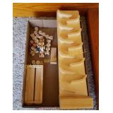 Box of Homemade Wood Items