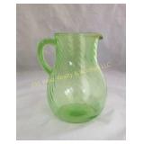 Green Depression Pitcher