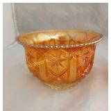 (2) Carnival Glass Pieces