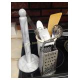 Utensils, Paper Towel Holder & Grater