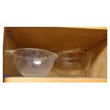(2) Pyrex Measuring Bowls