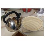 Tea Kettle & Bacon Trays